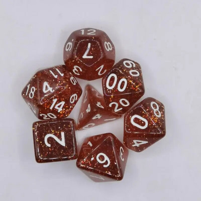 7gab./komplekts Daudzskaldnis, 7 dimensiju grebta raksta kauliņu komplekts D4 D6 D8 D10 D% D12 D20 kauliņu spēle ballīšu rekvizīti Galda Lomu spēles DND