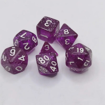 7gab./komplekts Daudzskaldnis, 7 dimensiju grebta raksta kauliņu komplekts D4 D6 D8 D10 D% D12 D20 kauliņu spēle ballīšu rekvizīti Galda Lomu spēles DND