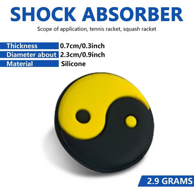 Mažmeninė prekyba Nauji teniso rakečių vibracijos slopintuvai silikoniniai antivibraciniai teniso smūgiams atsparūs amortizatoriai šypsenos veido amortizatorių priedai