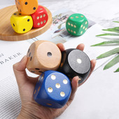 1 buc 5 cm zaruri de colț rotund, colorate, din lemn, cu 6 fețe, accesorii de șah, jucărie, joc de divertisment, jocuri de masă pentru familie