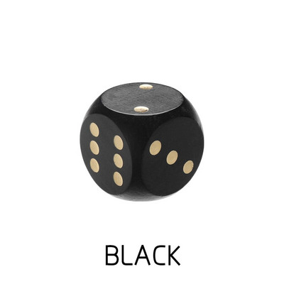1 buc 5 cm zaruri de colț rotund, colorate, din lemn, cu 6 fețe, accesorii de șah, jucărie, joc de divertisment, jocuri de masă pentru familie