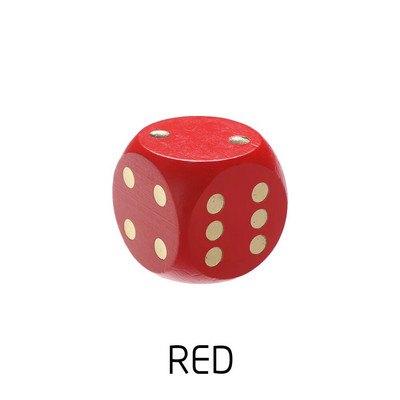 1 buc 5 cm zaruri de colț rotund, colorate, din lemn, cu 6 fețe, accesorii de șah, jucărie, joc de divertisment, jocuri de masă pentru familie
