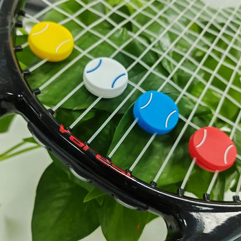 Πολύχρωμη ρακέτα τένις Αμορτισέρ Αντικραδασμικά Αθλητικά αξεσουάρ σιλικόνης Ανθεκτικό αξεσουάρ τένις