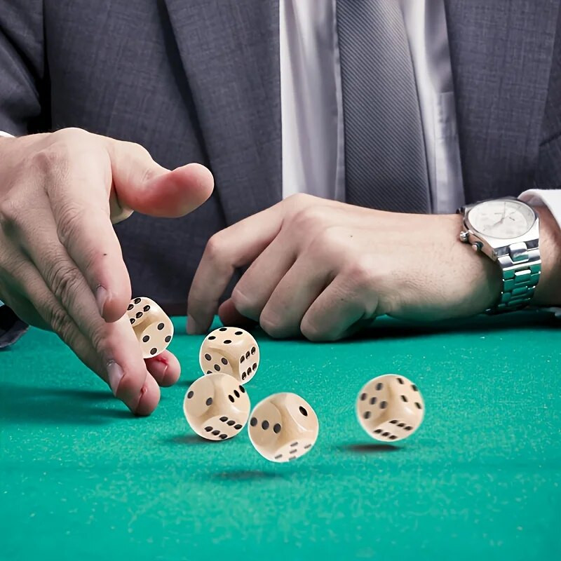 10 dab. 16 mm koka kauliņi 6 pusēju digitālo kauliņu galda spēļu galda spēļu rekvizīti