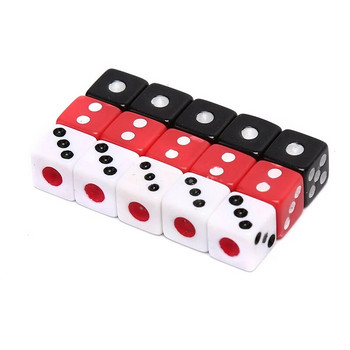 50 τεμ Πλαστικό Λευκό/Μαύρο/Κόκκινο Αποφασιστικό Ακρυλικό Ψυχαγωγικό Εργαλείο Επιτραπέζιο παιχνίδι Παιχνίδι Ζάρια κατανάλωσης