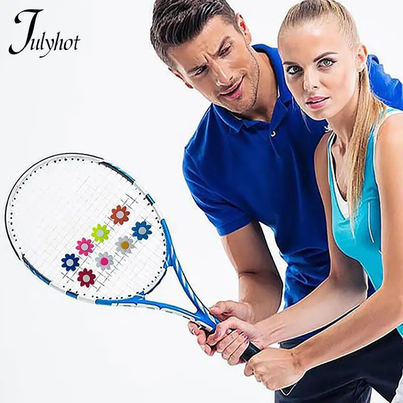 1 τεμ. Αξεσουάρ τένις Αντικραδασμικά Αντικραδασμικά Σχήμα πετάλου Ρακέτα τένις Cartoon σιλικόνης