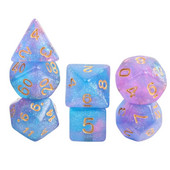 Joc de zaruri poliedric de 7 bucăți Joc de zaruri pentru joc de masă Dnd D4, D6, D8, D12, d20, D10 Set de zaruri Joc de masă Joc de masă