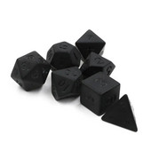 7pcs/lot Matte Black Dice Set D4 D6 D8 D10 D% D12 D20 Digitalne kockice Zabava Party Stolne igre Polihedral Dice