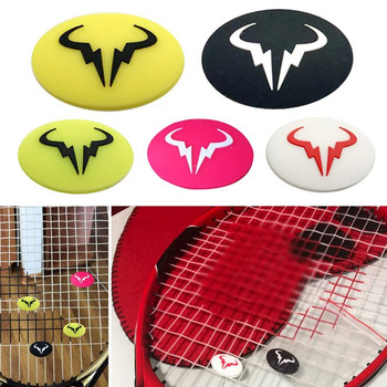 Cartoon Animal Tennis Racket Αμορτισέρ Υψηλής ποιότητας Αντικραδασμική Raqueta Durable Bull Head Silicone Reduce Tenis Racquet