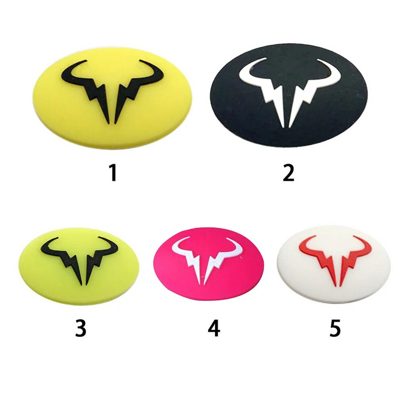 Teniski reket s crtanim životinjama, amortizer, visokokvalitetni antivibracijski Raqueta, izdržljivi silikonski reket za smanjenje bikove glave