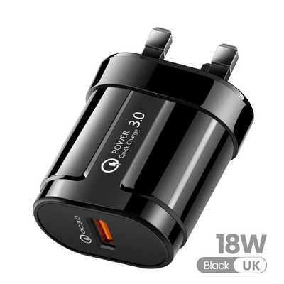3A Încărcare rapidă 3.0 Încărcător USB Adaptor încărcător de perete UE pentru telefon mobil pentru iPhone X MAX 7 8 QC3.0 Încărcare rapidă pentru Samsung Xiaomi