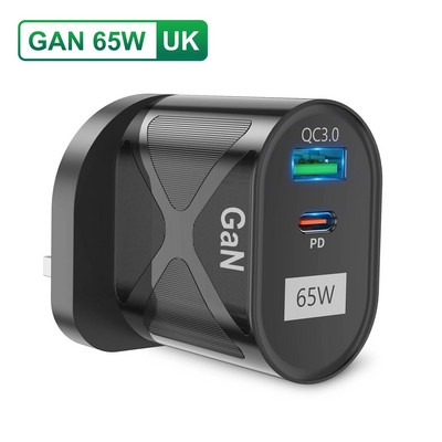 Încărcător rapid coreean GaN 65W USB pentru iPhone 15 PD 33W Tip C Încărcător australian de încărcare rapidă pentru telefon AU Plug USB C Încărcător de perete