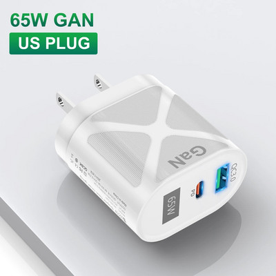 Încărcător rapid coreean GaN 65W USB pentru iPhone 15 PD 33W Tip C Încărcător australian de încărcare rapidă pentru telefon AU Plug USB C Încărcător de perete