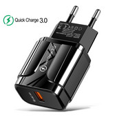 Încărcător USB 3A de încărcare rapidă 3.0 pentru iPhone 12 11 Pro Adaptor de încărcare pentru telefon mobil de perete UE QC3.0 Încărcare rapidă pentru Samsung Xiaomi