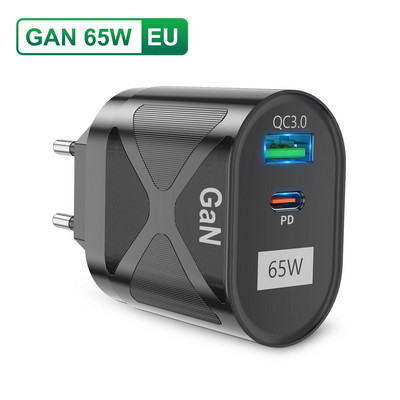 GTWIN 65W GaN încărcător australian NewZealand AU Plug USB C Telefon Adaptor de încărcare rapidă Tip C Călătorie iPhone Încărcătoare rapide Cap