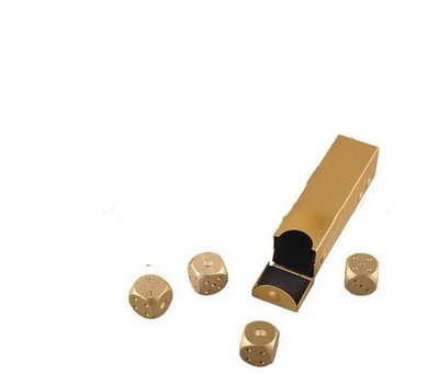 Zaruri din aliaj de aluminiu, argint pur, de lux, cu cutie rafinată, joc de dominos, camping, poker, KTV, bar, accesorii pentru petreceri, set de zaruri