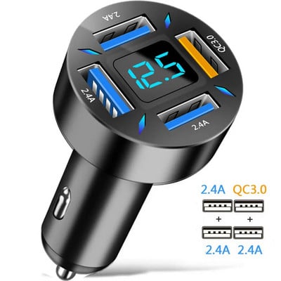 Încărcător auto Dual USB C PD 20W Încărcare rapidă PD Încărcare rapidă 3.0 Adaptor încărcător pentru telefon auto USB C pentru iPhone Xiaomi Samsung