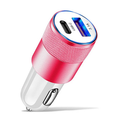 Încărcător de mașină PD de 68W, USB tip C, Adaptor pentru telefon auto pentru încărcare rapidă pentru iPhone 13 12 Xiaomi Huawei Samsung S21 S22 Încărcare rapidă 3.0
