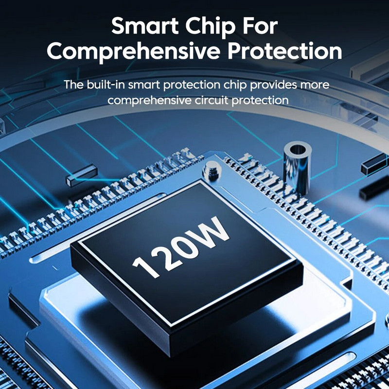 Olaf 120 W USB Type-C mobiiltelefoni laadijad kiirlaadimine 5 pordiga USB C laadija toiteadapter Samsung Xiaomi iPhone QC3.0 jaoks