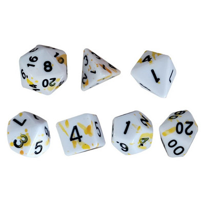 Zaruri Dice Blood Set de jocuri Joc Joc de rol Splatter Halloween Acrilic Poliedric Jucării de masă Cazinou Jocuri de noroc Tabla