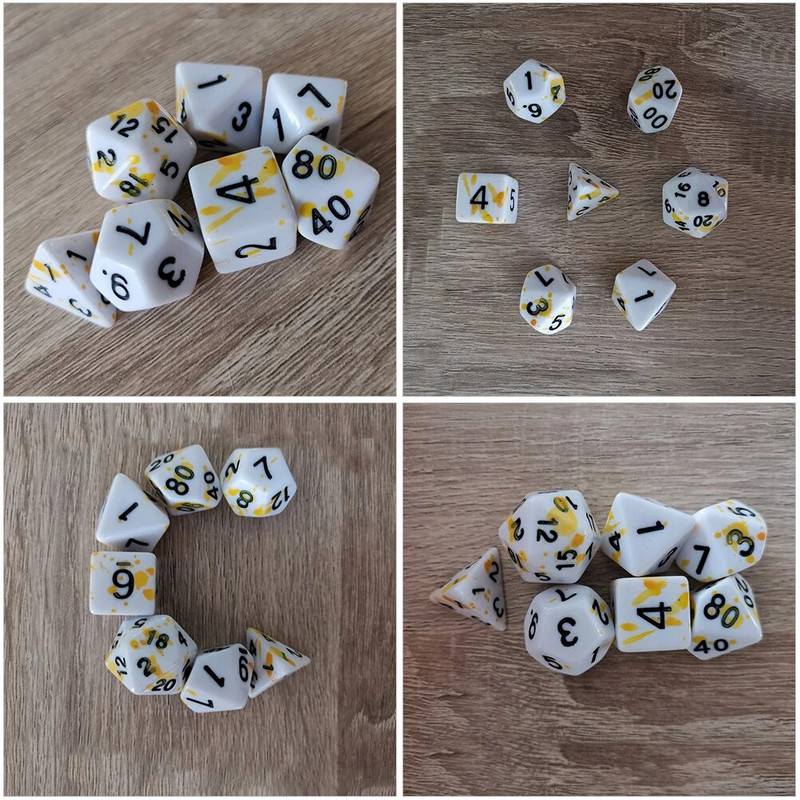 Dices Dice Blood Gaming Σετ Παιχνιδιού Ρόλων Παίζοντας Splatter Απόκριες Ακρυλικό Πολυεδρικό Επιτραπέζιο Παιχνίδια Καζίνο Παιχνίδια τυχερών παιχνιδιών Επιτραπέζιο