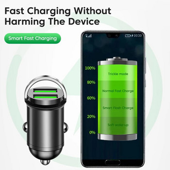 Olaf 200W Dual Ports USB Charger Car Super Fast Charging Car Fast Phone Adapter Charger Car for iPhone 13 12 Xiaomi Huawei Samsung