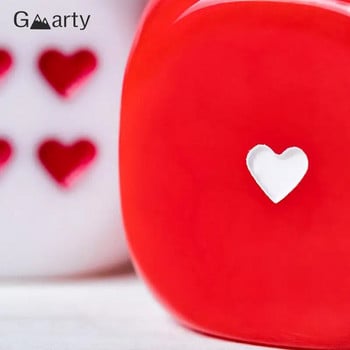 2 τεμ. Κόκκινο Λευκό σε σχήμα καρδιάς Ζάρια Παιχνίδια στηρίγματα Μεγάλου μεγέθους Στρογγυλοί γωνιακοί κύβοι Ακρυλικά ζάρια για οικογενειακά παιχνίδια για πάρτι στο μπαρ