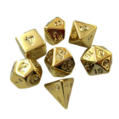 7 buc. Mini set de zaruri poliedrice D4 D6 D8 D10 D10 D12 D20 Accesorii pentru jocuri cu sclipici pentru jocuri de masă Dnd