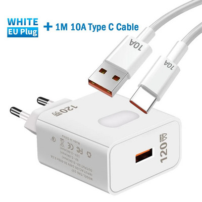 120W GaN USB зарядно Кабел за бързо зареждане Адаптер за зарядно за мобилен телефон за iphone 14 15 Pro Xiaomi 13 Huawei Mate Samsung Oneplus