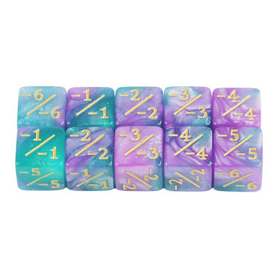 Contor de zaruri 10 buc. zaruri jetoane, zaruri D6 compatibile cu jocul de cărți pentru meciuri, instrumente de predare a matematicii, accesorii