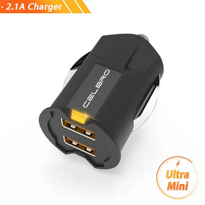 Încărcător auto mini USB Încărcător dublu USB pentru adaptor pentru telefon mobil Încărcător auto 2A USB pentru încărcător Samsung S20+ Încărcător