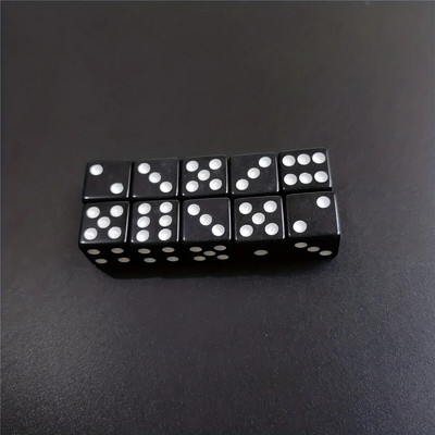 10 Pieces/set 0.63inch  Six Sided Standard Dice For Table Games, Party, Club