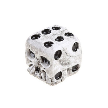 1/5/10Pcs 18 mm Skull Bones Dice 6 Sided Resin Skeleton Dice Dices Ivory White за настолни игри Настолни игри
