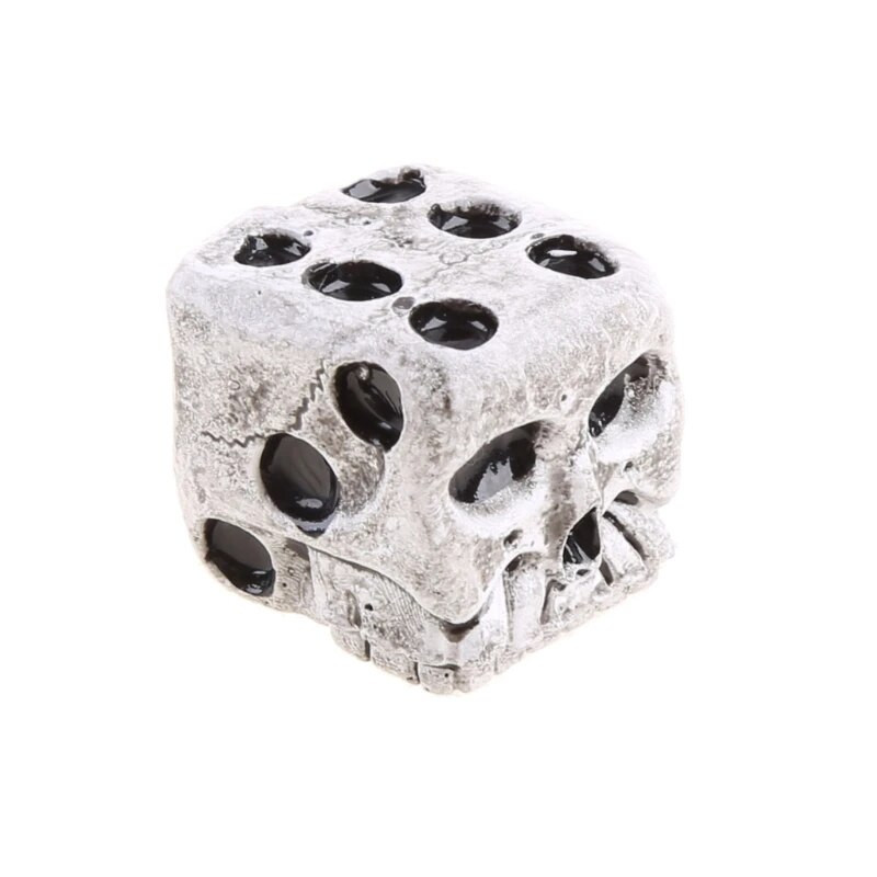 1/5/10 gab. 18 mm galvaskausa kaulu kauliņi, 6 malu sveķu skeleta kauliņu kauliņi ziloņkaula balti galda spēlēm galda spēlēm