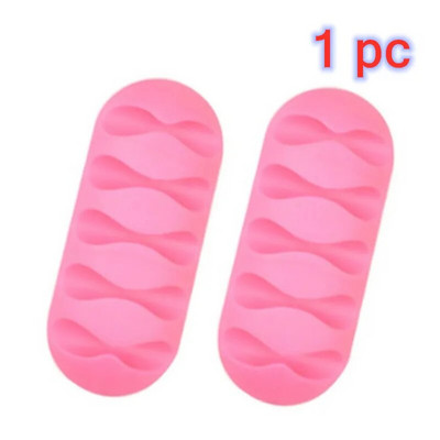 Nutikas kaablihoidik, silikoonist juhtmehaldusklamber, juhtmekeeraja kinnitusklamber kontoritelefoni kaabli korrastajale kõrvaklappide juhtmete organiseerijatele