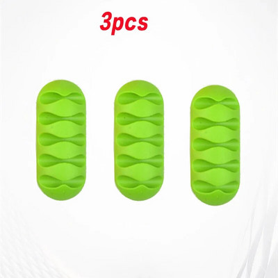 Nutikas kaablihoidik, silikoonist juhtmehaldusklamber, juhtmekeeraja kinnitusklamber kontoritelefoni kaabli korrastajale kõrvaklappide juhtmete organiseerijatele