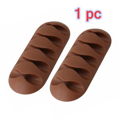 Nutikas kaablihoidik, silikoonist juhtmehaldusklamber, juhtmekeeraja kinnitusklamber kontoritelefoni kaabli korrastajale kõrvaklappide juhtmete organiseerijatele