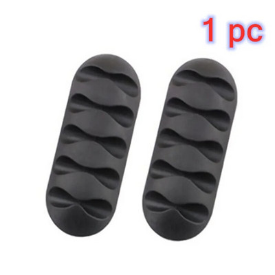 Nutikas kaablihoidik, silikoonist juhtmehaldusklamber, juhtmekeeraja kinnitusklamber kontoritelefoni kaabli korrastajale kõrvaklappide juhtmete organiseerijatele