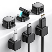 Dispozitiv de gestionare a clemelor pentru cabluri magnetice Cablu fix de birou fără perforare Dispozitiv de stocare a cablului de date pentru telefon mobil montat pe mașină