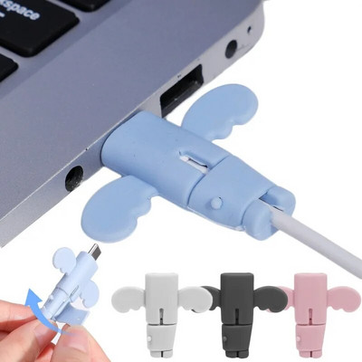 Cute Cartoon Cable Organizer Silicone Charging Cord Data Wire [rotectors Anti-break Cable Protective Saver for Cell Phone Laptop