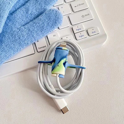 Protector pentru cablu de date din silicon lichid Anti-ruperea cablului de date Organizator de înfășurare a cablului de date Capac de protecție pentru cablul de telefon