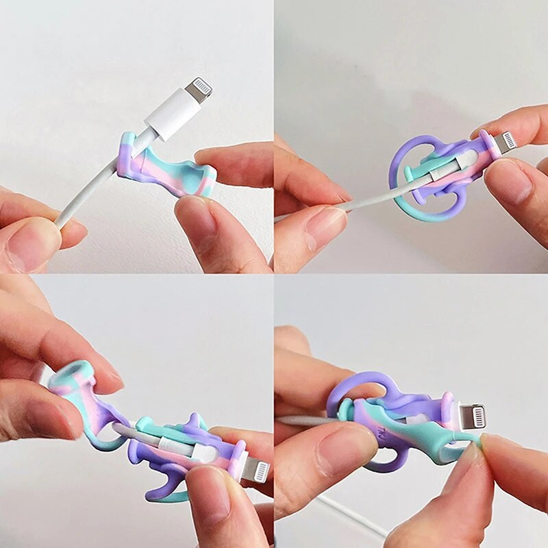 Vedel silikoon andmekaabli kaitse purunemisvastane andmekaabli kerija andmeliini juhtme kaitsekate telefonikaabli jaoks