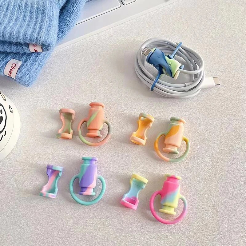 Vedel silikoon andmekaabli kaitse purunemisvastane andmekaabli kerija andmeliini juhtme kaitsekate telefonikaabli jaoks