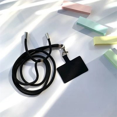 Universāla regulējama tālruņa siksniņa pret nozaudēšanu, noņemama krāsaina kakla vads Tālruņa drošības piesiet atslēgu piekariņa ķēdes virve