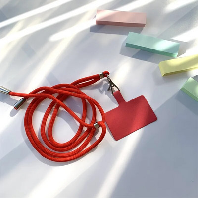 Universāla regulējama tālruņa siksniņa pret nozaudēšanu, noņemama krāsaina kakla vads Tālruņa drošības piesiet atslēgu piekariņa ķēdes virve