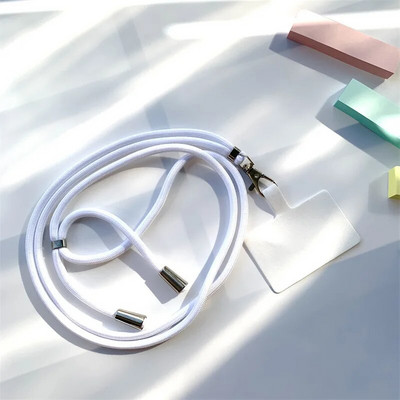 Universāla regulējama tālruņa siksniņa pret nozaudēšanu, noņemama krāsaina kakla vads Tālruņa drošības piesiet atslēgu piekariņa ķēdes virve