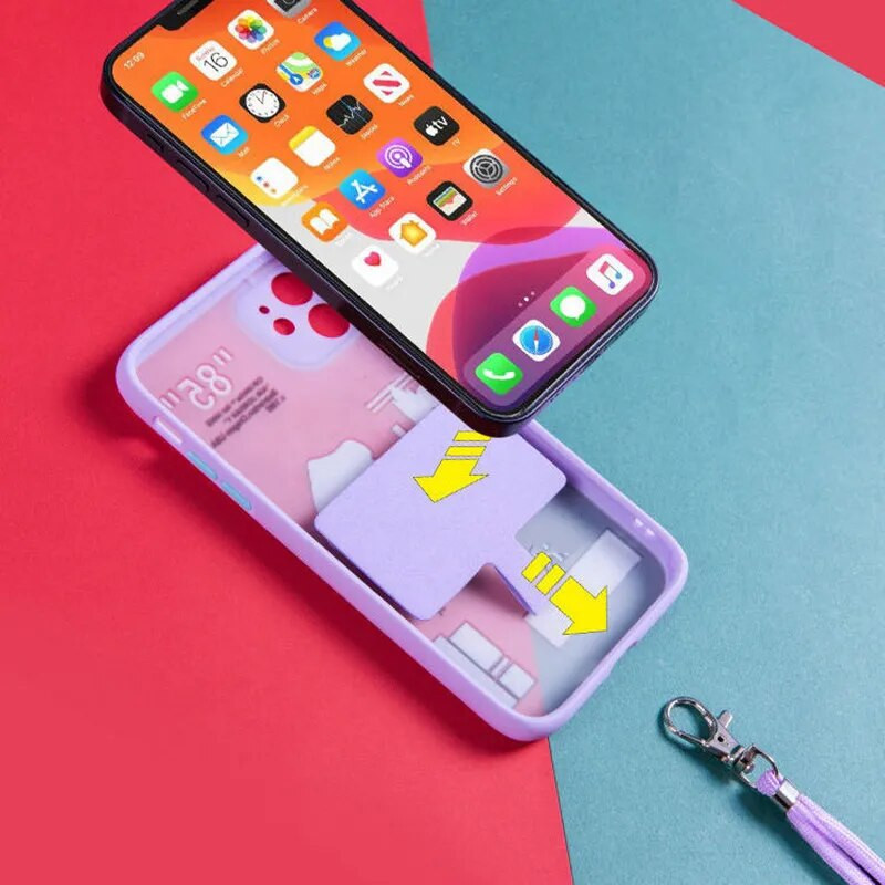 Universāla regulējama tālruņa siksniņa pret nozaudēšanu, noņemama krāsaina kakla vads Tālruņa drošības piesiet atslēgu piekariņa ķēdes virve