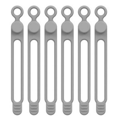 6 vnt. silikoninis kabelio vyniojimo laido laikiklis, skirtas ausinių telefono įkrovikliui, pelei, daugkartiniam tvirtinimui, kabelio laikiklio raištelių laido valdymui