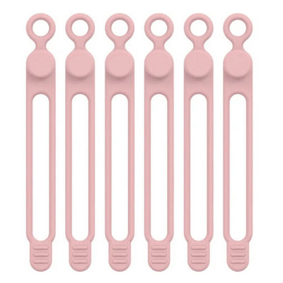 6 vnt. silikoninis kabelio vyniojimo laido laikiklis, skirtas ausinių telefono įkrovikliui, pelei, daugkartiniam tvirtinimui, kabelio laikiklio raištelių laido valdymui