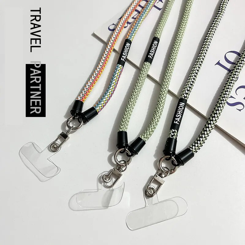 Universaalsed Crossbody telefonipaelad Patch Weave mobiiltelefoni rihmaga Paela kaelanöör mobiiltelefoni riputusjuhtme rihma jaoks